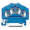 WAGO 4 Leiter Durchgangsklemme 280-656 blau 2,5qmm
