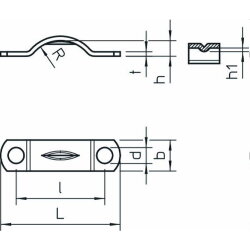 OBO Zugentlastungsschelle 7903 6mm galvanisch verzinkt