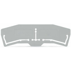 WAGO Trennwand 1 mm dick 3 mm überstehend grau 280-394