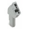 WAGO 1-Leiter Federleiste, abgewinkelt CAGE CLAMP® 4 mm? grau 769-102/022-000