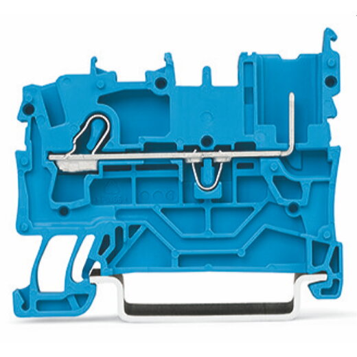 WAGO 1-Leiter/1-Pin-Basisklemme 2,5 mm? für Tragschiene 35 x 15 und 35 x 7,5 blau 2022-1204