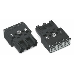 WAGO Stecker 3-polig Kod. A schwarz 770-213