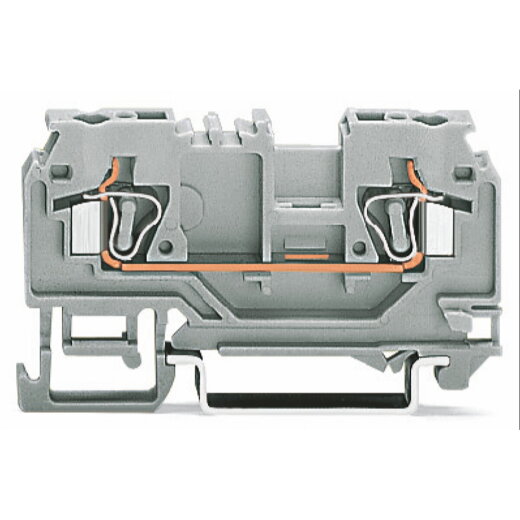 WAGO 2-Leiter-Durchgangsklemme 4 mm? mit Prüföffnung orange 880-902