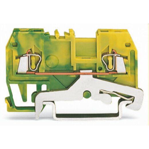 WAGO 2-Leiter-Schutzleiterklemme 1,5 mm? für Anwendungen Ex e II geeignet grün-gelb 279-907/999-950