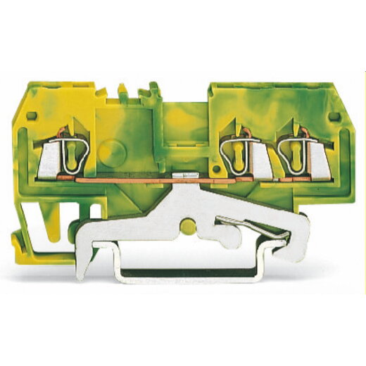 WAGO 3-Leiter-Schutzleiterklemme 1,5 mm? für Anwendungen Ex e II geeignet grün-gelb 279-687/999-950