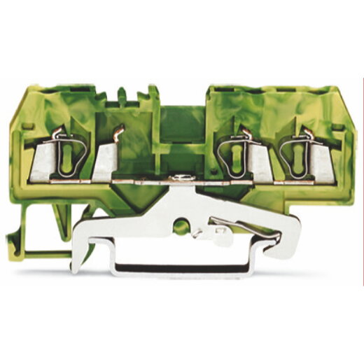 WAGO 3-Leiter-Schutzleiterklemme 2,5 mm? für Anwendungen Ex e II geeignet grün-gelb 280-687/999-950