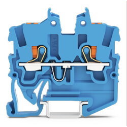 WAGO 2-Leiter-Mini-Durchgangsklemme mit Drücker 1...