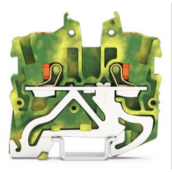 WAGO 2-Leiter-Mini-Schutzleiterklemme mit Drücker 1...