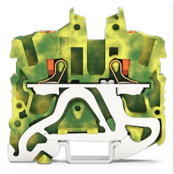 WAGO 2-Leiter-Mini-Schutzleiterklemme mit Drücker...