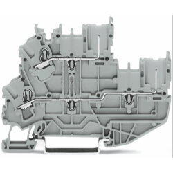 WAGO Doppelstockklemme 1-Leiter/1-Pin grau