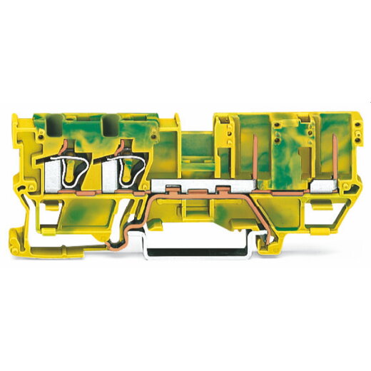 WAGO 2 Leiter/2 PIN PE Basisklemme 769-217 grün-gelb