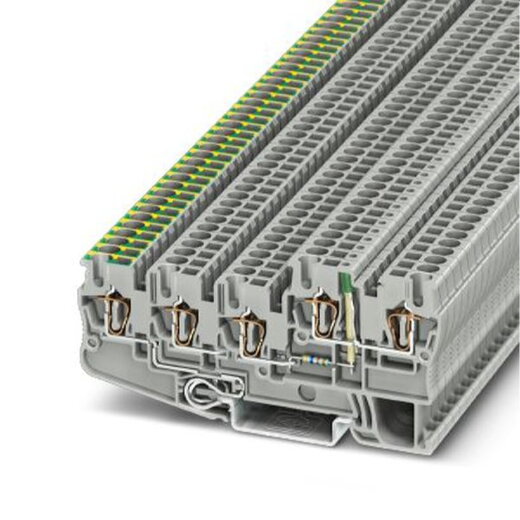 Phoenix Contact Installationsschutzleiterklemme STIO 2,5/4-PE/2B/L-LA24GN/O-M