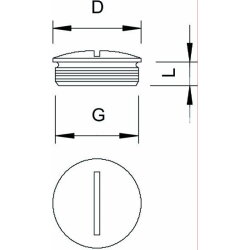 OBO Messing-Verschlussstopfen 168 MS M32