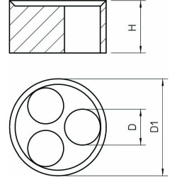 OBO Mehrfachdichteinsatz 2029677 107 C VM 20 2x6 V-TEC