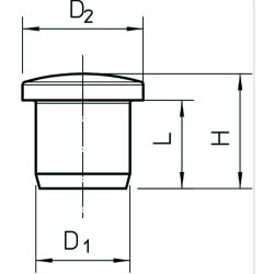 OBO Verschlussstopfen 107VS/VM 9,5mm lichtgrau