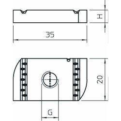 OBO Gleitmutter MS41SN M8 A4