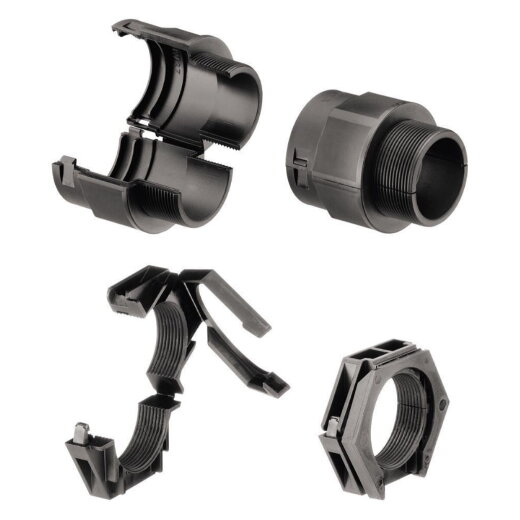 Fraenkische Rohrwerke Verschraubung COV NW20 (PG21) schwarz teilbar 49110200