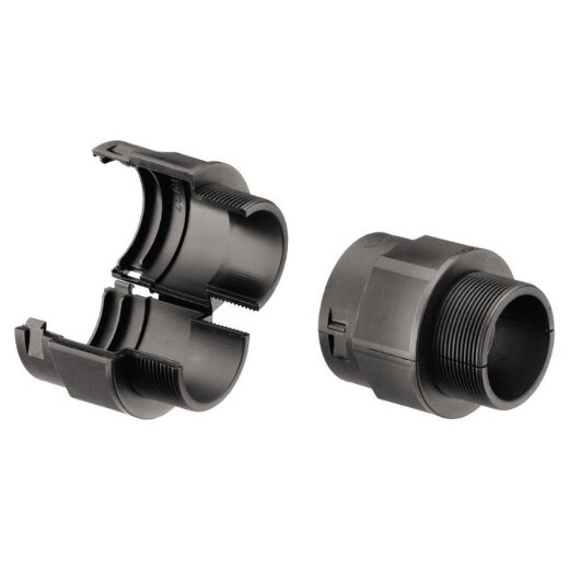 Fraenkische Rohrwerke Cofix-Verschraubung COFIX Fitting M25 schwarz NW20 teilbar 49110202