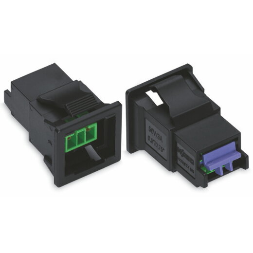 WAGO Snap-In-Buchse ohne Verriegelungsklinke 2-polig grün 893-2002