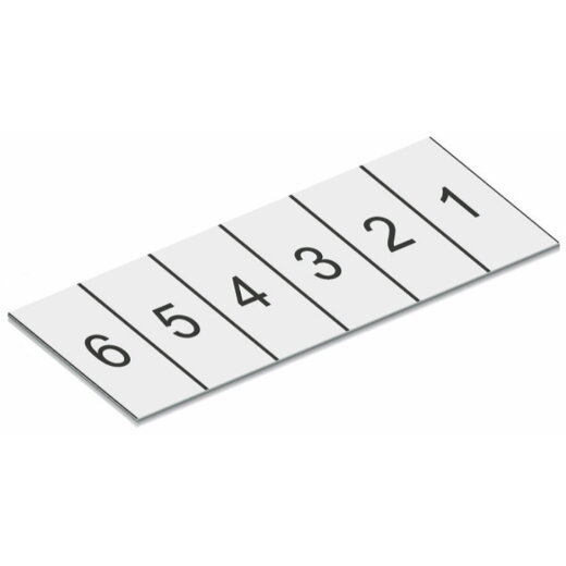WAGO Beschriftungsstreifen für Smart Printer auf definierte Länge geschnitten weiß 2009-110/762-852