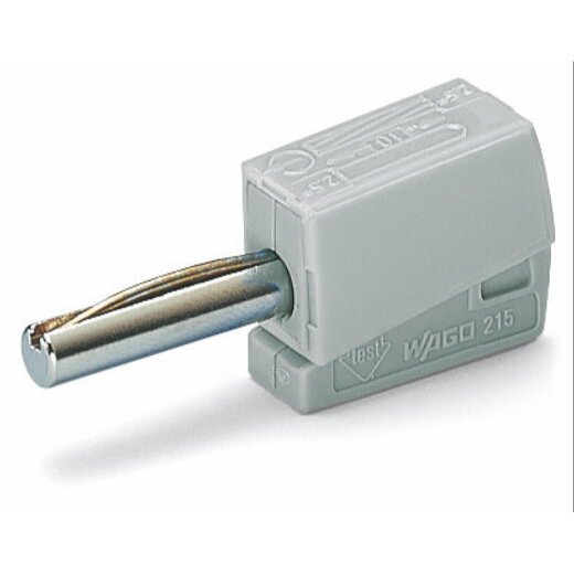 WAGO Bananenstecker für Buchsendurchmesser 4 mm grau 215-811