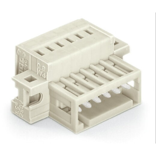 WAGO 1-Leiter-Stiftleiste CAGE CLAMP® 1,5 mm? lichtgrau 734-307/019-000