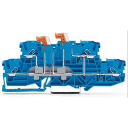 WAGO Doppelstock-Doppeltrennklemme mit 2 schwenkbaren...