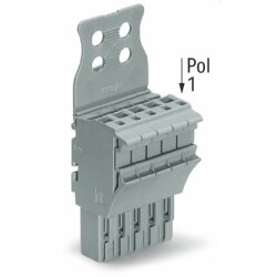 WAGO 1-Leiter-Federleiste Push-in CAGE CLAMP® 4 mm?...