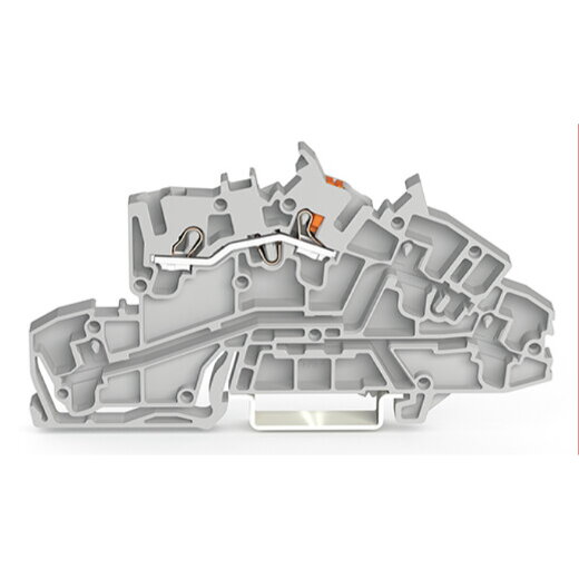 WAGO Installationsetagenklemme L Push-in CAGE CLAMP® grau 2203-7550