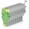 WAGO 1-Leiter-Federleiste Push-in CAGE CLAMP® 4 mm? grün-gelb/grau 2022-109/000-037