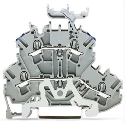 WAGO Doppelstockklemme Schirmleiter-/Durchgangsklemme 2,5 mm? grau 2002-2248