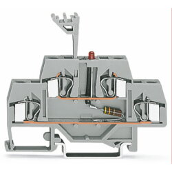 WAGO Bauelementklemme Doppelstock LED rot grau...