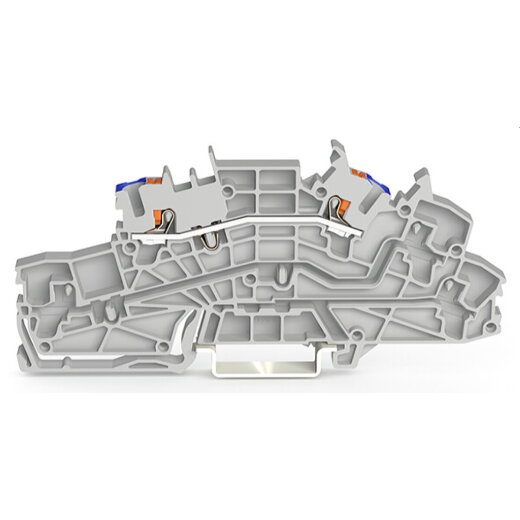WAGO Installationsetagenklemme N Push-in CAGE CLAMP® grau 2203-6651