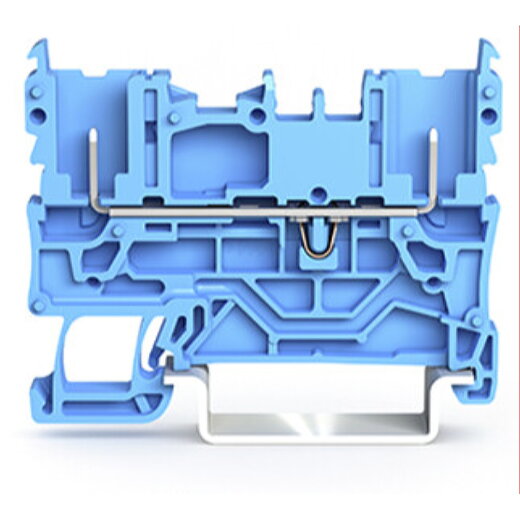 WAGO 2-Pin-Basisklemme für Tragschiene 35 x 15 und 35 x 7,5 blau 2022-1604