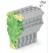 WAGO 1-Leiter-Federleiste Push-in CAGE CLAMP® 4 mm? grün-gelb/grau 2022-106/000-037