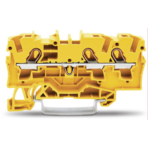 WAGO 3-Leiter-Durchgangsklemme 4 mm? für Anwendungen Ex e II geeignet gelb 2004-1306