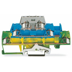 WAGO Dreistockklemme für Tragschiene 35 x 15 und 35...