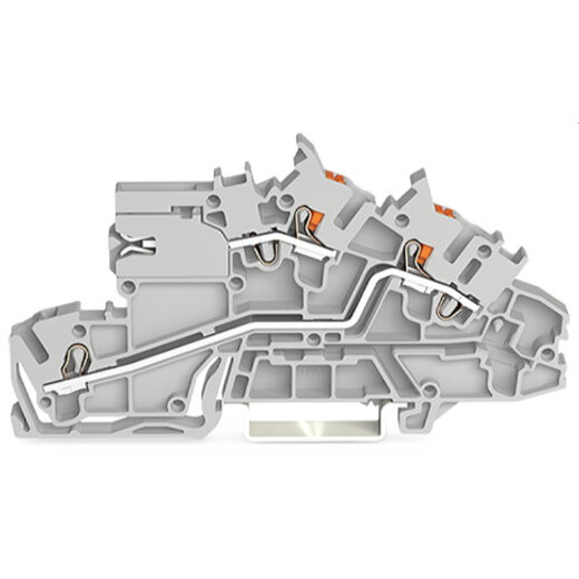 WAGO Installationsetagenklemme mit N-Trennschlitten LT/L grau 2203-7559
