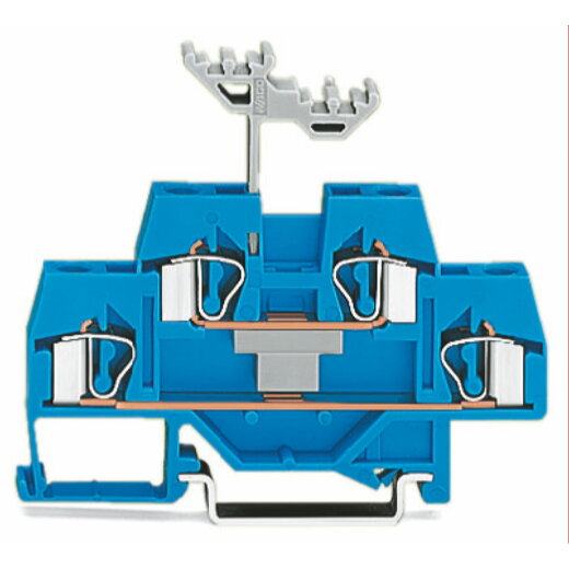 WAGO Doppelstockklemme Durchgangs-/Durchgangsklemme für Anwendungen Ex i geeignet blau 281-629