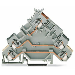 WAGO 3-Leiter-Aktorenklemme mit farbig bedruckten...