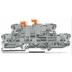 WAGO Doppelstock-Doppeltrennklemme mit 2 schwenkbaren...