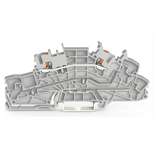 WAGO Installationsetagenklemme L Push-in CAGE CLAMP® grau 2203-6650