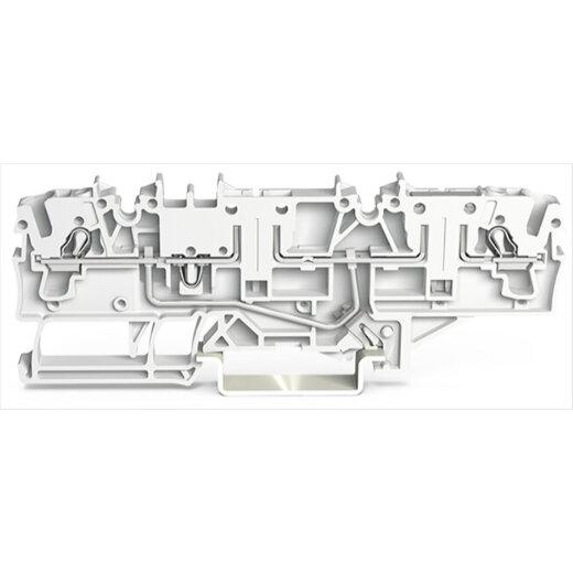 WAGO 2-Leiter-Basisklemme für Tragschiene 35 x 15 und 35 x 7,5 2,5 mm? weiß 2002-1568