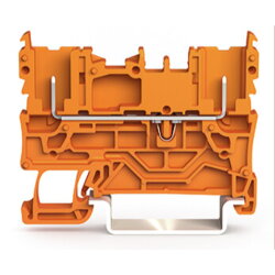 WAGO 2-Pin-Basisklemme für Tragschiene 35 x 15 und...