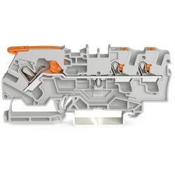 WAGO 3-Leiter-Durchgangsklemme mit Hebel und Drücker...