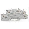 WAGO Installationsetagenklemme Basisklemme ohne Trennmesser P2/P1/PE grau 2203-6643