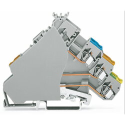 WAGO 3-Leiter-Aktorenklemme mit PE-Anschluss mit farbig...