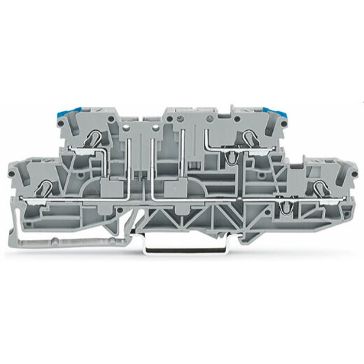 WAGO Doppelstock-Basisklemme L/N für Tragschiene 35 x 15 und 35 x 7,5 grau 2002-2963