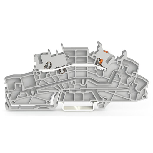 WAGO Installationsetagenklemme L Push-in CAGE CLAMP® grau 2203-6550