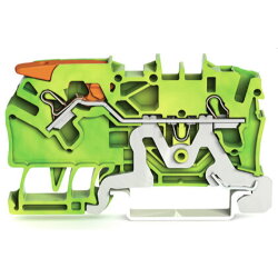 WAGO 2-Leiter-Schutzleiterklemme mit Hebel und Push-in...